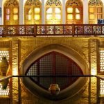 Manouchehri traditional hotel kashan yard 3 at Manouchehri Traditional Hotel Kashan