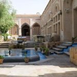 Moshir al mamalek garden hotel yazd yard 1 at Moshir al-Mamalek Garden Hotel Yazd