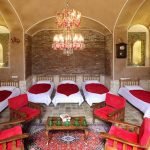 Morshedi house hotel kashan shah neshin five beds room 1 at Morshedi House Hotel Kashan