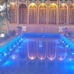 Mozafar traditional hotel yazd yard 1 at Mozafar Traditional Hotel Yazd