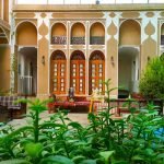 Mozafar traditional hotel yazd yard 2 at Mozafar Traditional Hotel Yazd