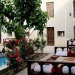 Traditional kourosh hotel yazd yard 2 at Traditional Kourosh Hotel Yazd